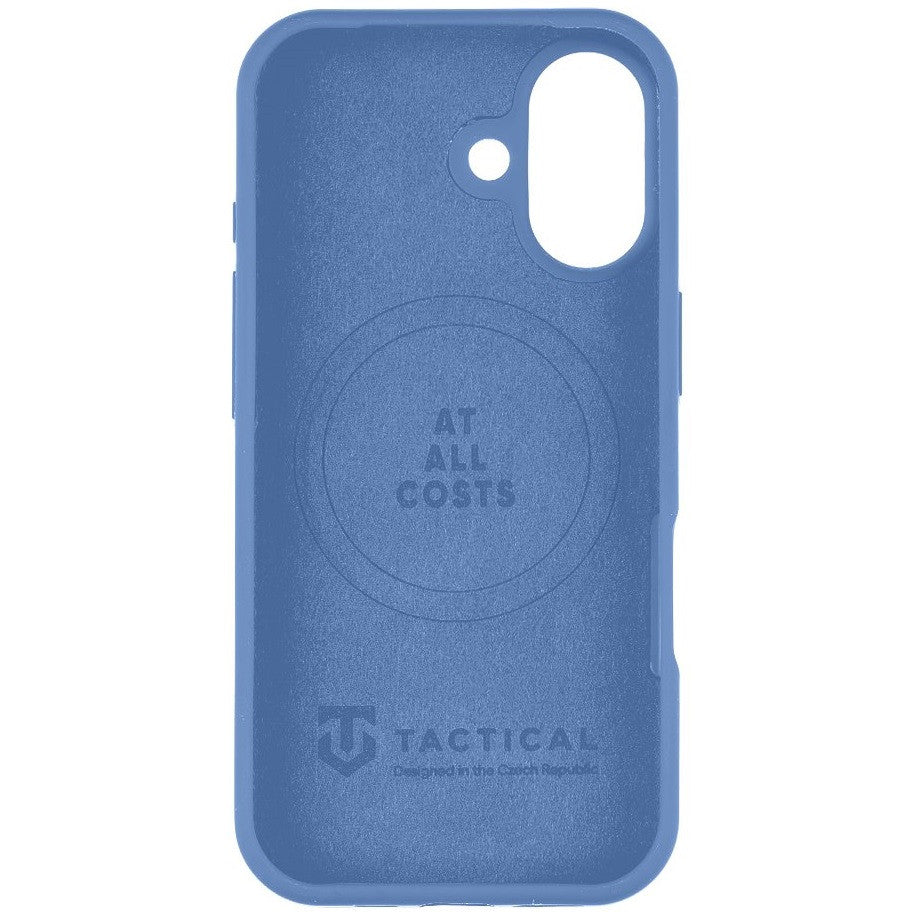 Apple iPhone 17, Szilikon tok, mikrofiber plüss belső, Magsafe kompatibilis, Tactical MagForce Velvet Smoothie, kék