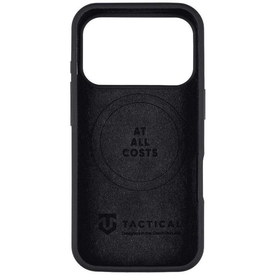 Apple iPhone 17 Pro, Szilikon tok, mikrofiber plüss belső, Magsafe kompatibilis, Tactical MagForce Velvet Smoothie, fekete