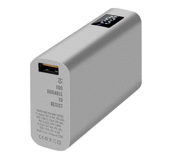 Tactical EDC Brick Power bank / külső akkumulátor / Power bank, 9600mAH, szürke - Power Bank a Domshop kínálatából