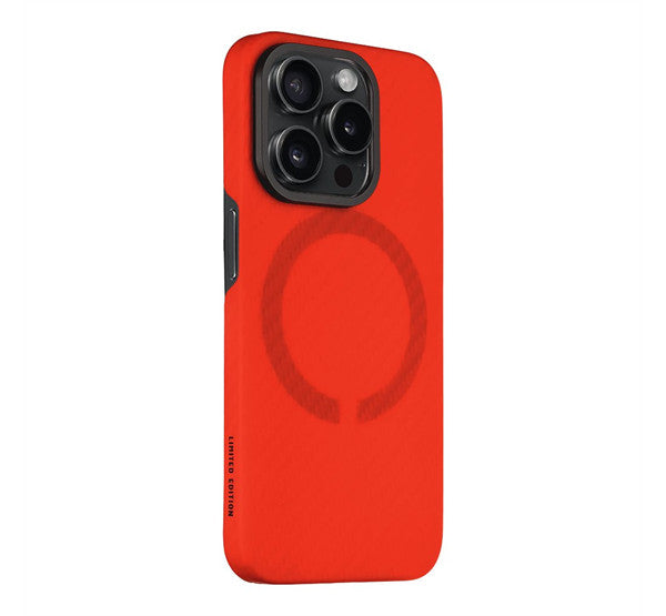 Tactical MagForce Aramid Apple iPhone 15 Pro MagSafe kompatibilis tok, piros - iPhone 15 Pro tok a Domshop kínálatából