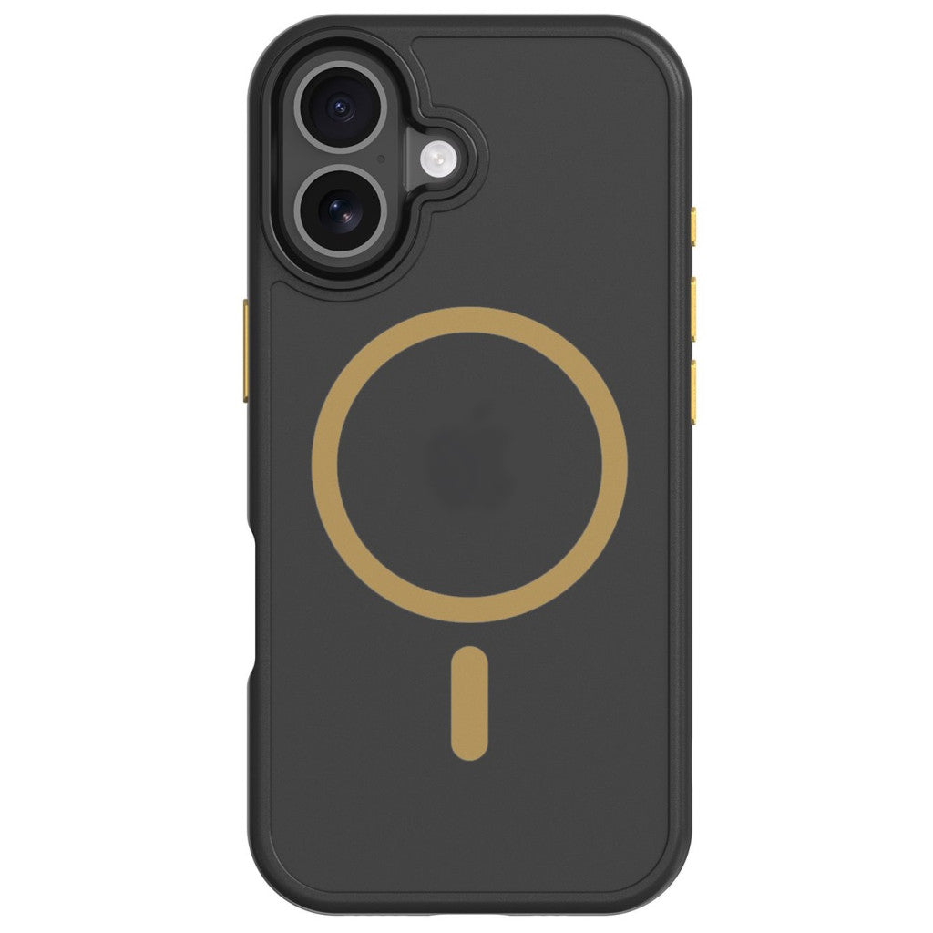 Tactical MagForce Hyperstealth 2.0 Apple iPhone 17 MagSafe hátlap tok, fekete/sárga - iPhone 17 tok a Domshop kínálatából