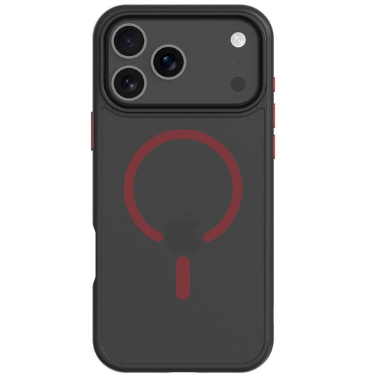 Tactical MagForce Hyperstealth 2.0 Apple iPhone 17 Pro MagSafe hátlap tok, fekete/piros - iPhone 17 Pro tok a Domshop kínálatából