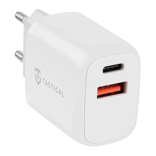 Tactical PD 20W Töltő adapter USB-A+C fehér - Adapter a Domshop kínálatából