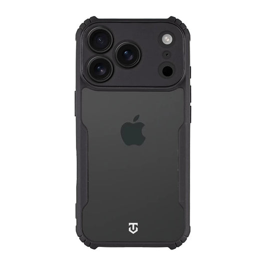 Tactical Quantum Stealth tok Apple iPhone 17 Pro készülékhez átlátszó/fekete - iPhone 17 Pro tok a Domshop kínálatából