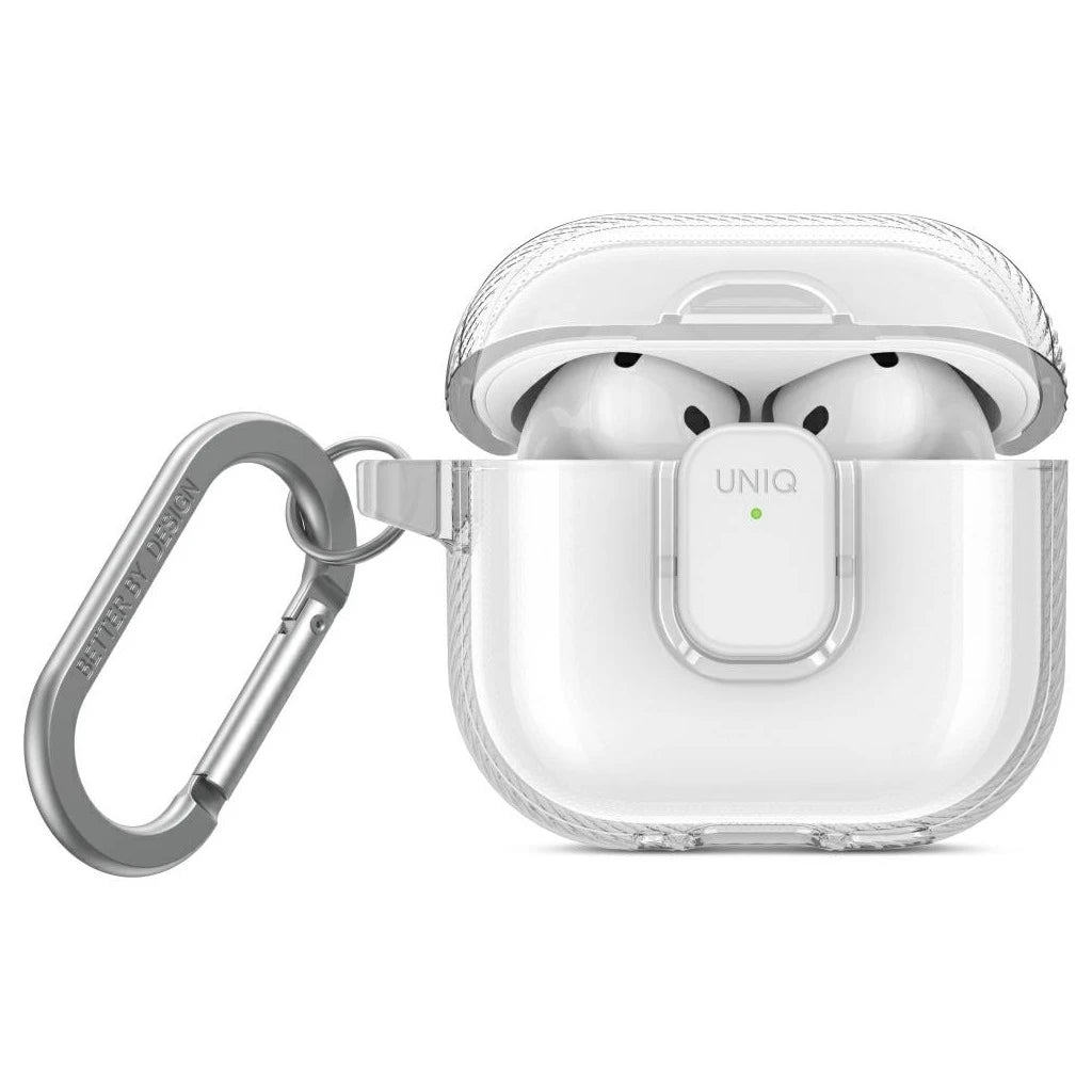 Tok UNIQ Glase Pro AirPods 4 készülékhez Lock átlátszó - AirPods 4 tok a Domshop kínálatából