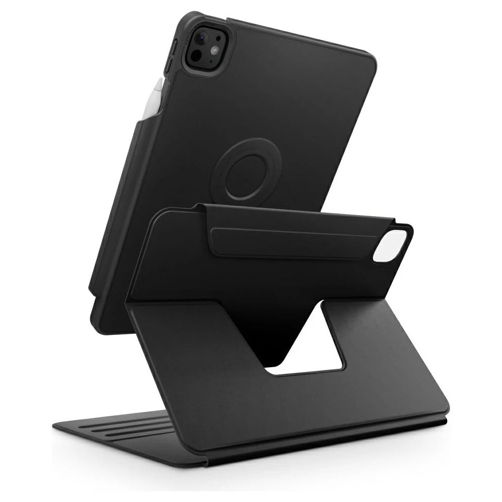 Tok UNIQ Rovus Snapmount Magnetic 360 Rotating Detachable iPad Pro 13" M4 (2024) készülékhez fekete - iPad Pro 13" (2024) tok a Domshop kínálatából