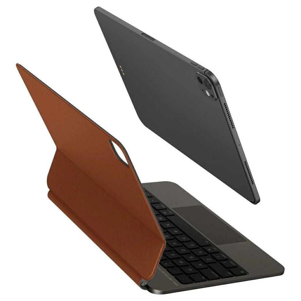 Tok UNIQ Venno Pro Magnetic Smart billentyűzettel iPad Pro 11" M4 (2024) készülékhez karamell - iPad Pro 11" (2024) tok a Domshop kínálatából