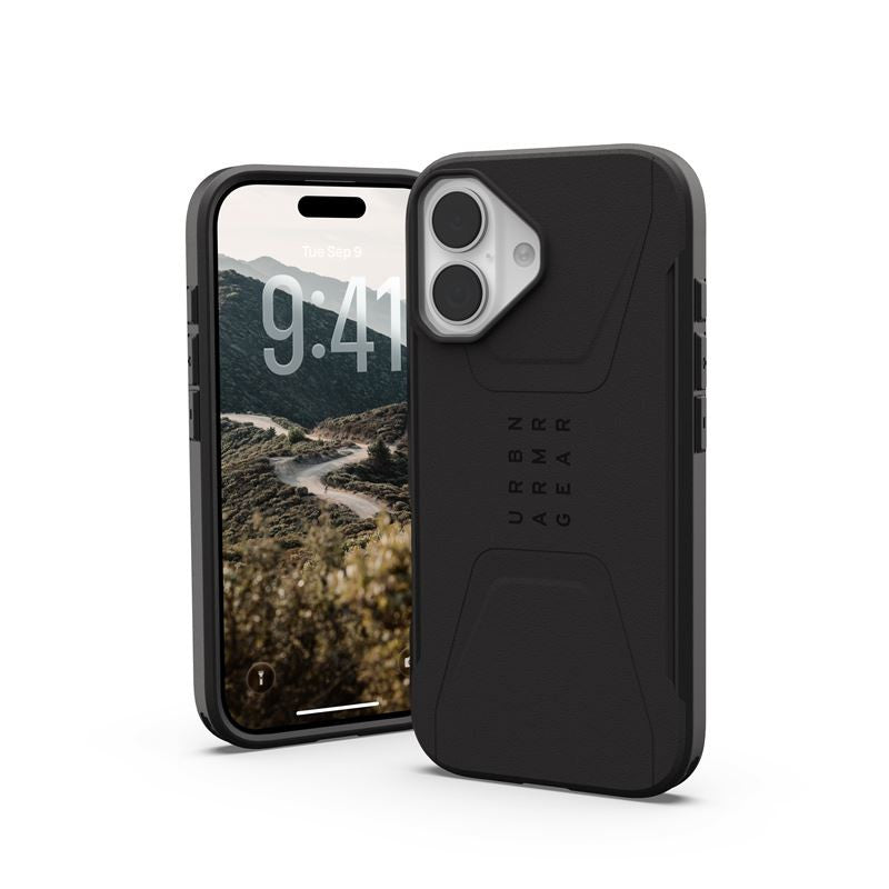 UAG Civilian MagSafe Apple iPhone 17 hátlap tok, fekete - iPhone 17 Pro tok a Domshop kínálatából