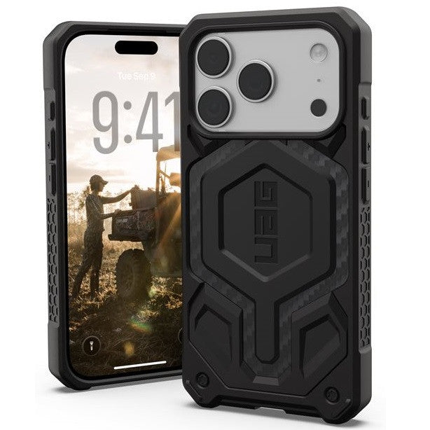 UAG Monarch Pro Apple iPhone 17 Pro MagSafe kompatibilis tok, Carbon Fiber - iPhone 17 Pro tok a Domshop kínálatából