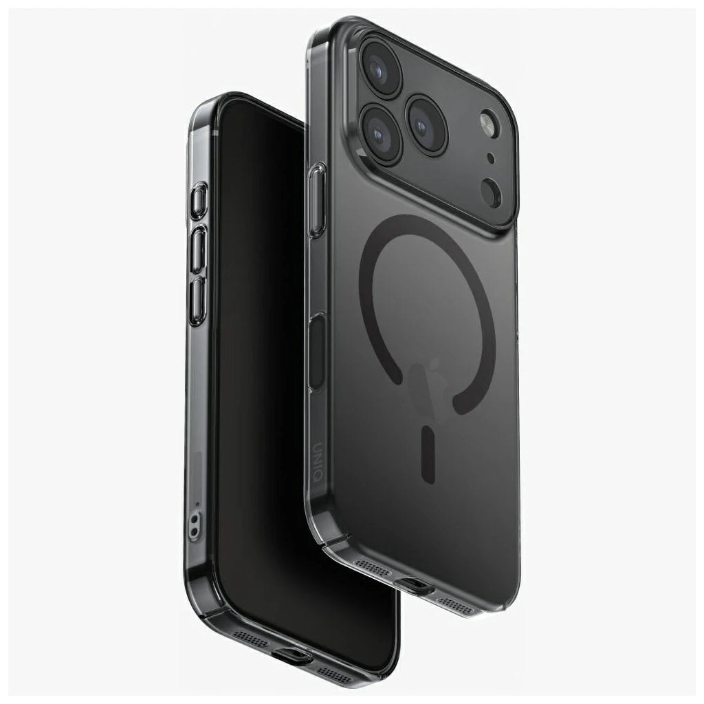 UNIQ Airsuit tok iPhone 17 Pro készülékhez Magclick Charging fekete - iPhone 17 Pro tok a Domshop kínálatából