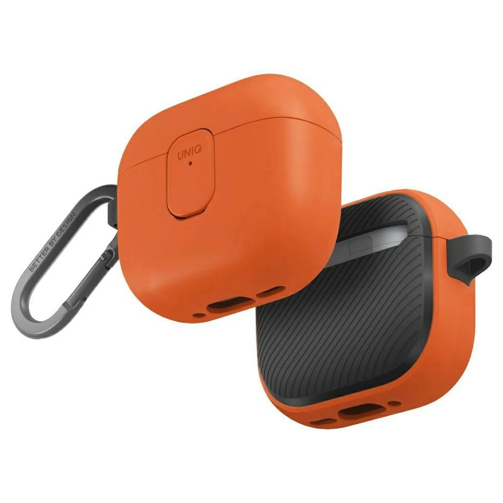 UNIQ Clyde Lock tok AirPods 4 készülékhez narancssárga - AirPods 4 tok a Domshop kínálatából