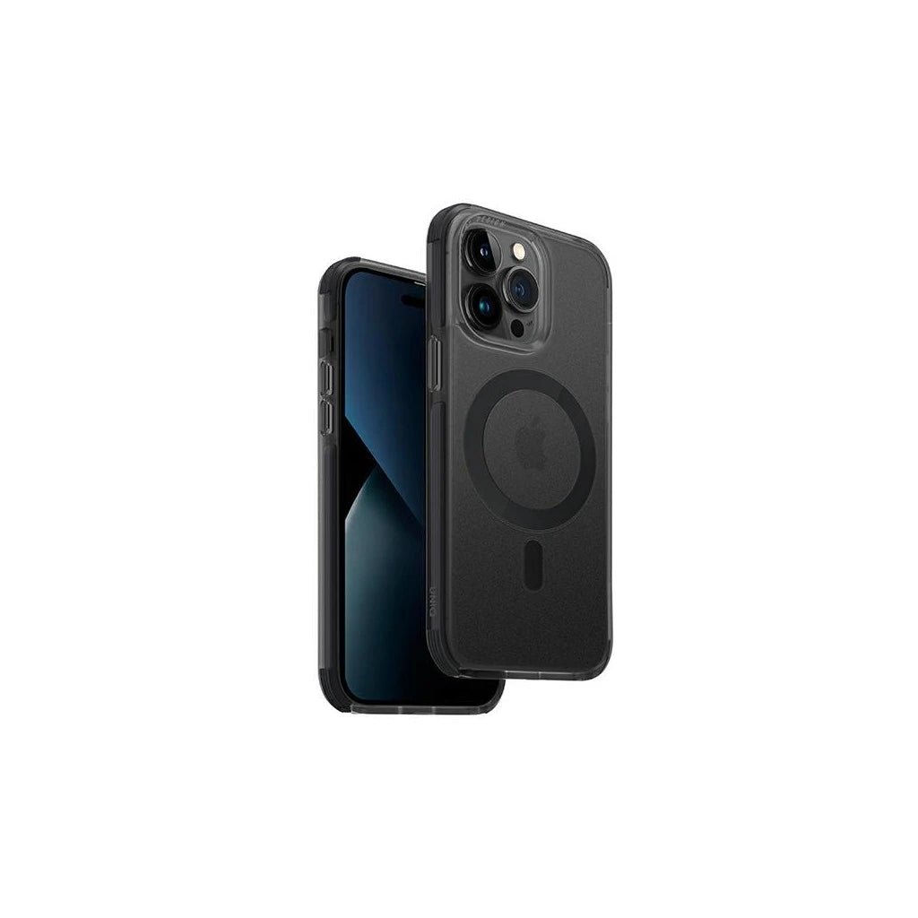 UNIQ Combat tok iPhone 14 Pro Max 6,7" készülékhez Magclick Charging beton szén - iPhone 14 Pro Max tok a Domshop kínálatából