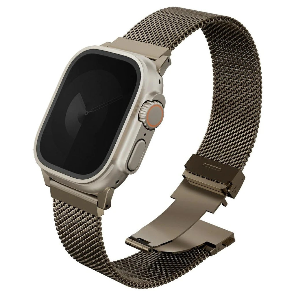 UNIQ Dante Pro Apple Watch készülékhez 49/46/45/44mm rozsdamentes acél szíj arany - Apple Watch Fém Szíjak a Domshop kínálatából