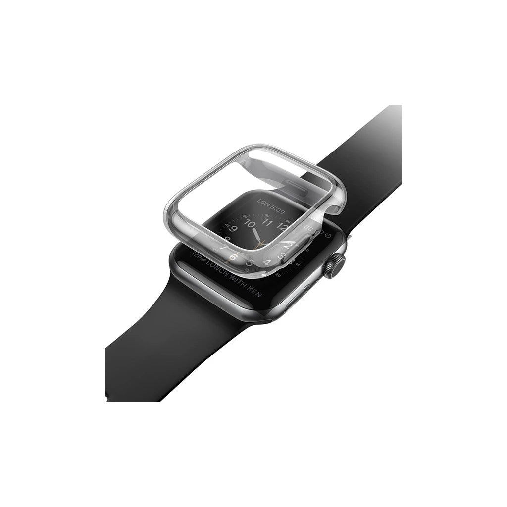 UNIQ Garde tok Apple Watch Series 4/5/6/SE/SE2/SE3 44mm készülékhez füstös szürke - Apple Watch Tokok a Domshop kínálatából