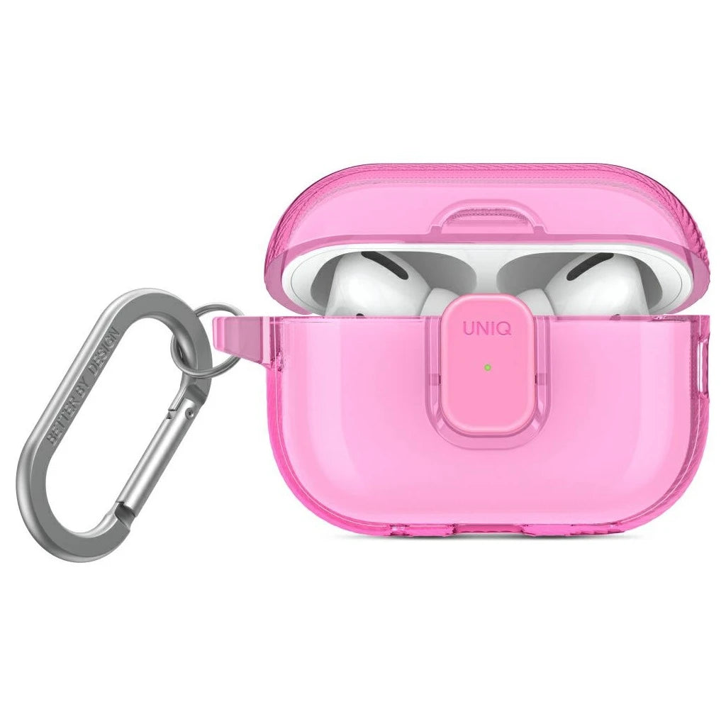 UNIQ Glase Pro AirPods Pro 2 készülékhez záras tok rózsaszín - AirPods Pro 2 tok a Domshop kínálatából