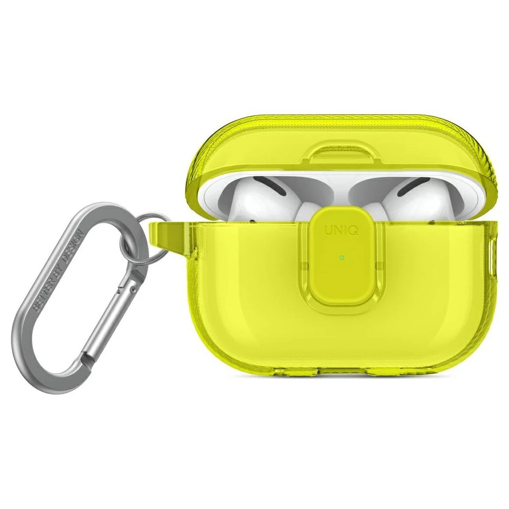 UNIQ Glase Pro Lock Case tok AirPods Pro 2 készülékhez sárga - AirPods Pro 2 tok a Domshop kínálatából