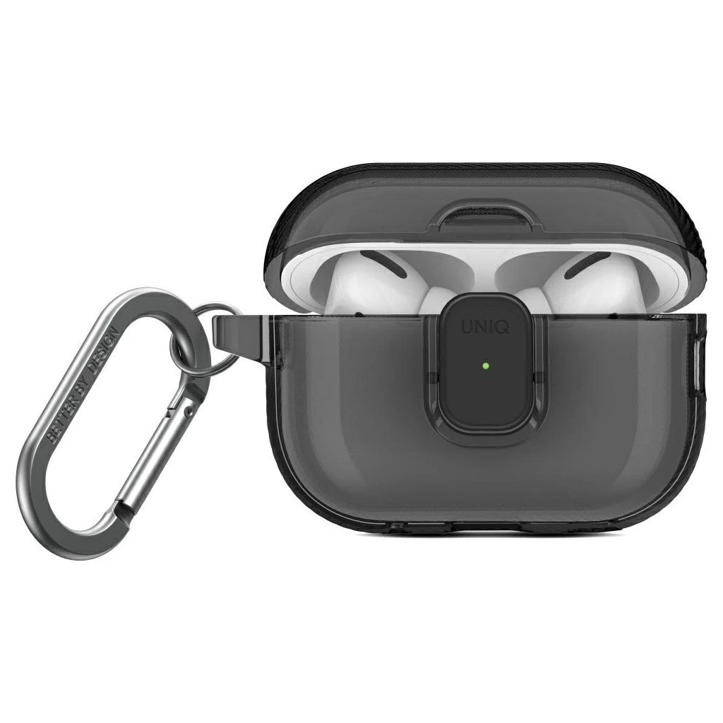 UNIQ Glase Pro tok AirPods Pro 2 készülékhez Lock Case füst - AirPods Pro 2 tok a Domshop kínálatából