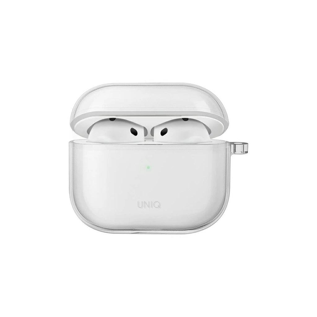 UNIQ Glase tok AirPods 4 készülékhez fényes átlátszó - AirPods 4 tok a Domshop kínálatából