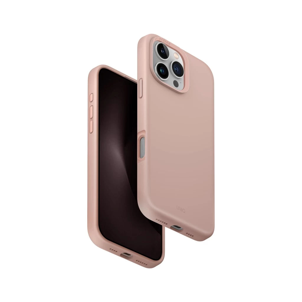 UNIQ Hybrid MagClick Charging Lino Hue tok Apple Iphone 16 Pro Max készülékhez - blush pink - iPhone 16 Pro Max tok a Domshop kínálatából