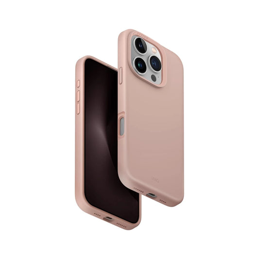UNIQ Hybrid MagClick Charging Lino Hue tok Apple Iphone 16 Pro készülékhez - blush pink - iPhone 16 Pro tok a Domshop kínálatából