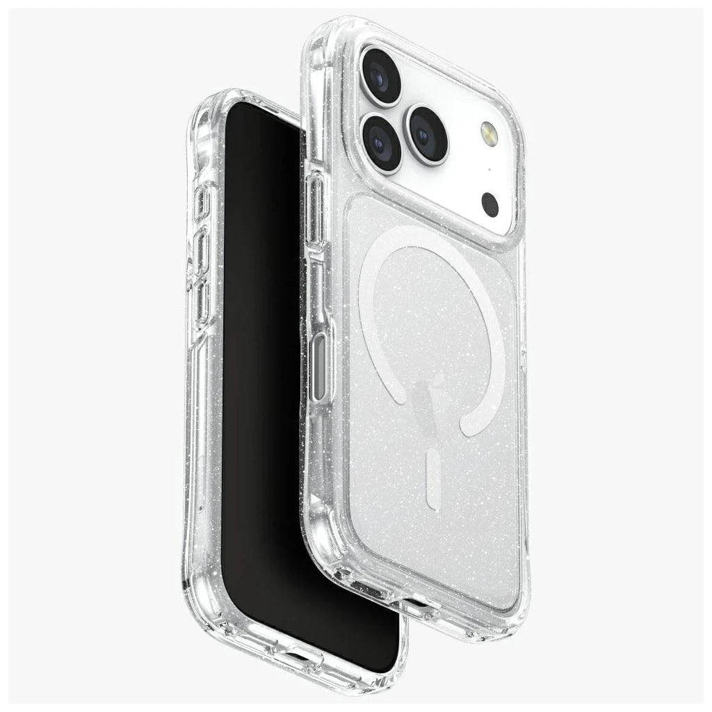 UNIQ LifePro Xtreme tok iPhone 17 Pro készülékhez Magclick Charging átlátszó/csillogó - iPhone 17 Pro tok a Domshop kínálatából