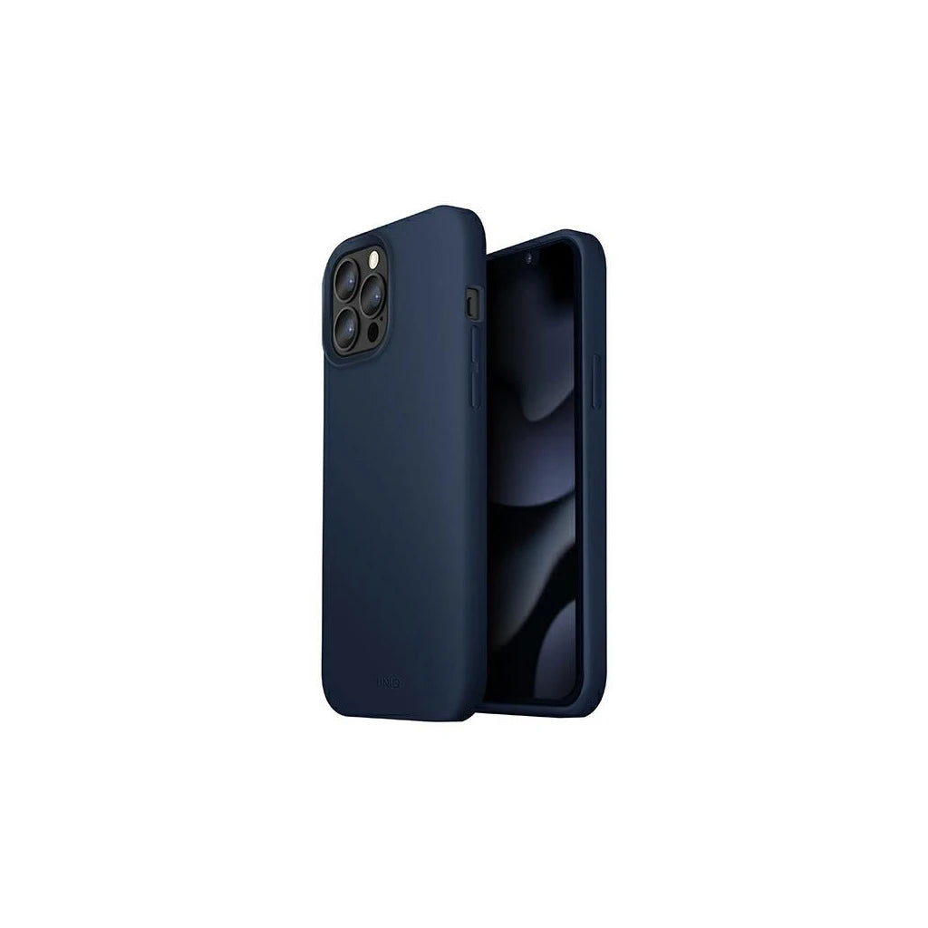 UNIQ Lino Case tok iPhone 13 Pro Max 6,7" készülékhez tengerészkék - iPhone 13 Pro Max tok a Domshop kínálatából
