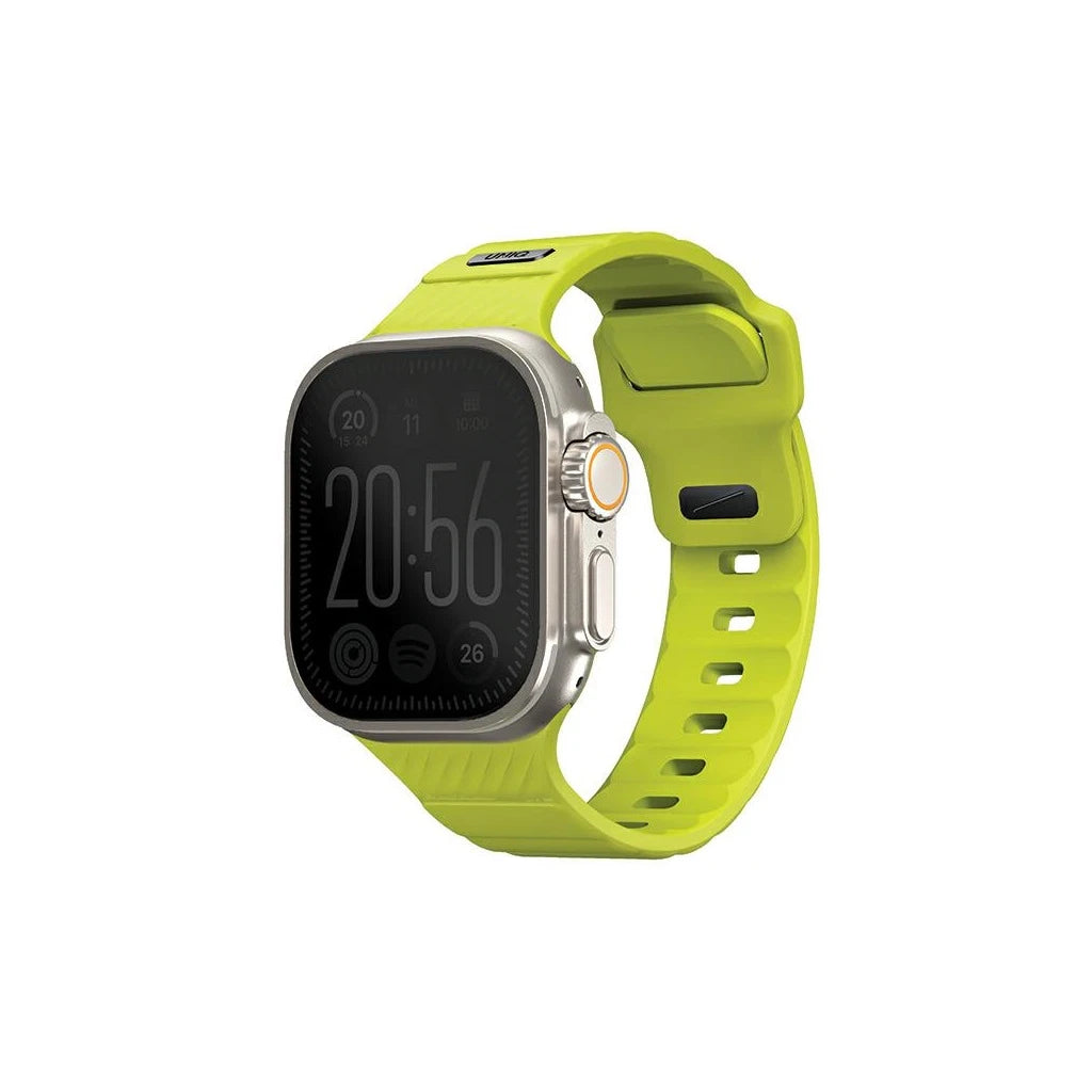 UNIQ Strap Stride Apple Watch Series 1/2/3/4/5/6/7/8/9/SE1/2/3/Ultra1/2/3 készülékhez 42/44/45/49 mm FKM gumi óraszíj - Apple Watch Szilikon Szíjak a Domshop kínálatából