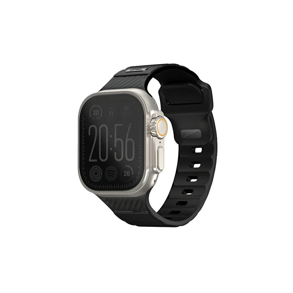 UNIQ Strap Stride FKM Rubber szíj Apple Watch Series 1/2/3/4/5/6/7/8/9/SE1/2/3/Ultra1/2/3 készülékhez, 42/44/45/49mm - Apple Watch Szilikon Szíjak a Domshop kínálatából