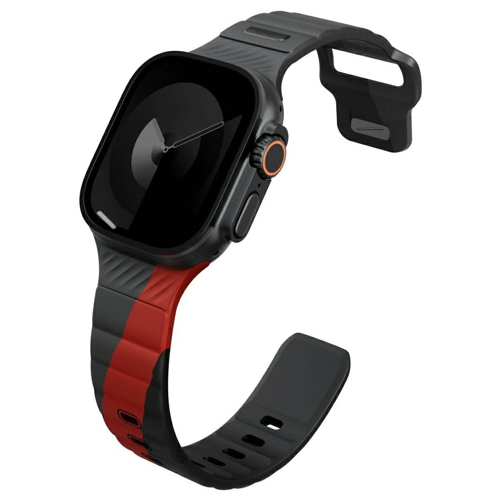 UNIQ Stride De Rubber szíj Apple Watch 49/46/45/44mm készülékhez szénszürke - Apple Watch Szilikon Szíjak a Domshop kínálatából