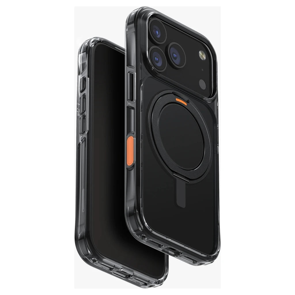 UNIQ Swivix tok az iPhone 17 Pro készülékhez 360 Rotating Kickstand fekete - iPhone 17 Pro tok a Domshop kínálatából