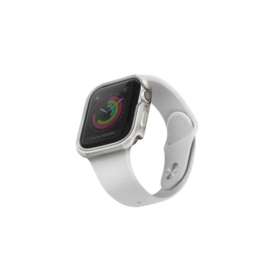 UNIQ Valencia Case Apple Watch Series 4/5/6/SE/SE3 készülékhez 40mm titán ezüst - Apple Watch Tokok a Domshop kínálatából