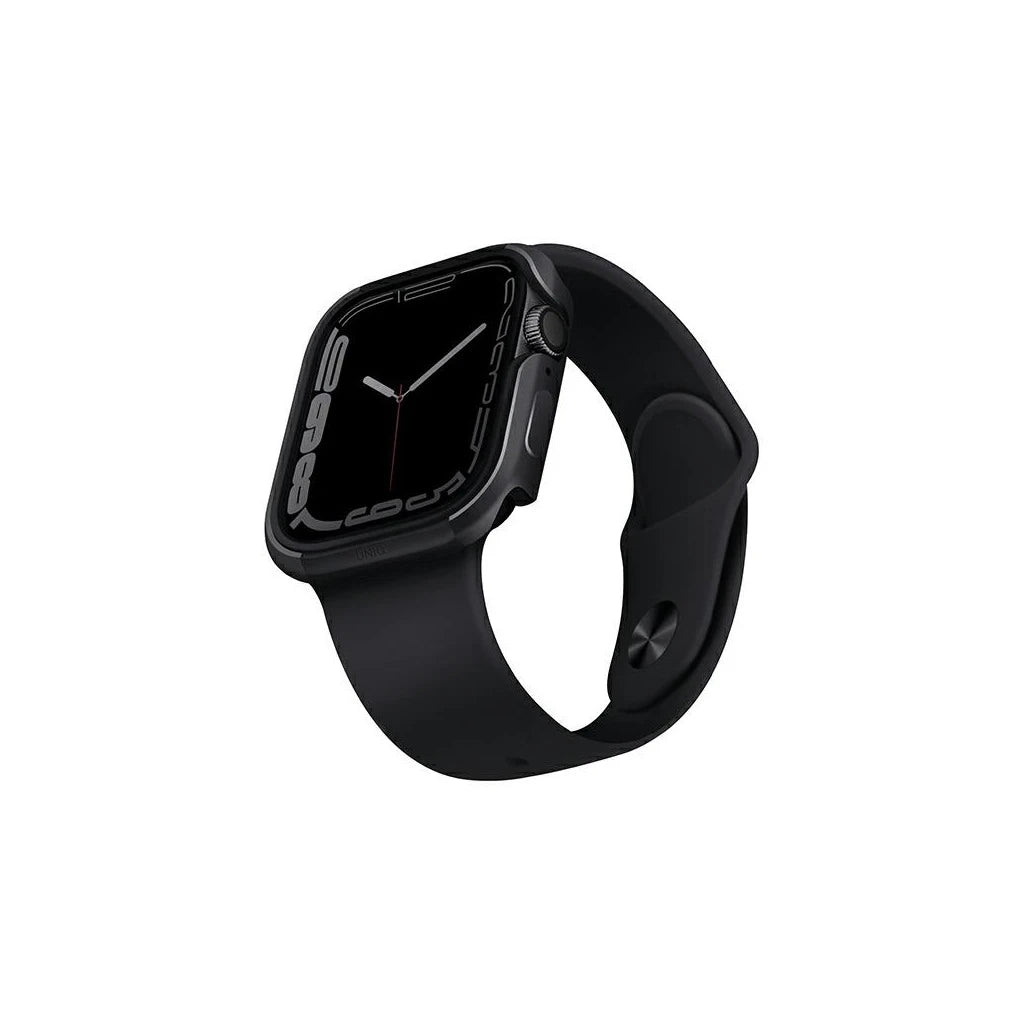 UNIQ Valencia tok Apple Watch Series 4/5/6/7/8/9/SE/SE2/SE3 készülékhez 40/41mm grafit - Apple Watch Tokok a Domshop kínálatából