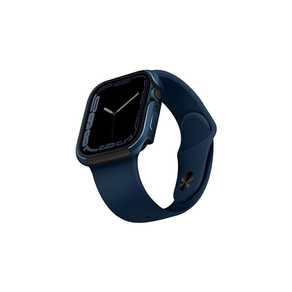 UNIQ Valencia tok Apple Watch Series 4/5/6/SE/SE3 készülékhez 45/44mm kék - Apple Watch Tokok a Domshop kínálatából