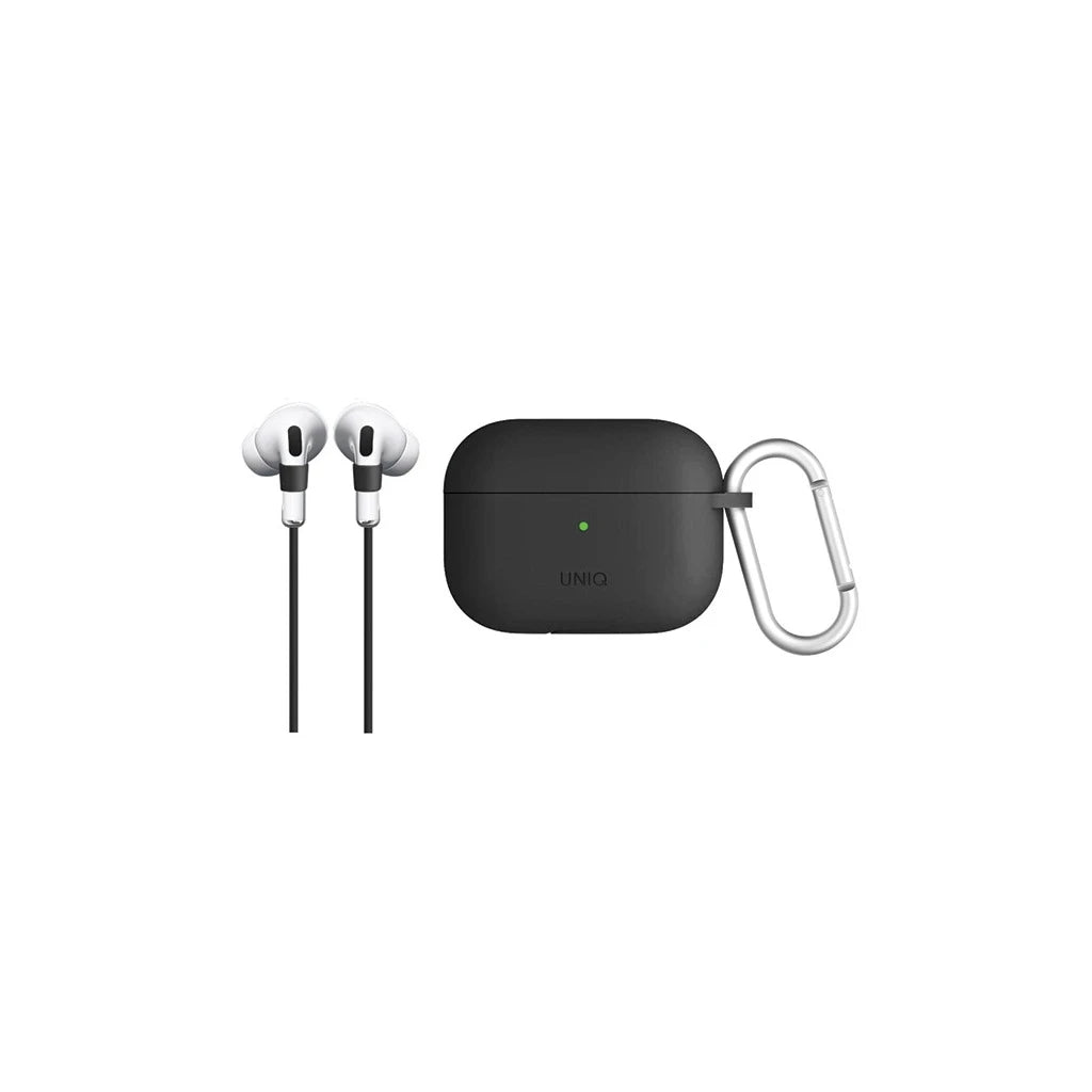 UNIQ Vencer tok AirPods Pro készülékhez, szilikon, szénszürke - AirPods Pro tok a Domshop kínálatából