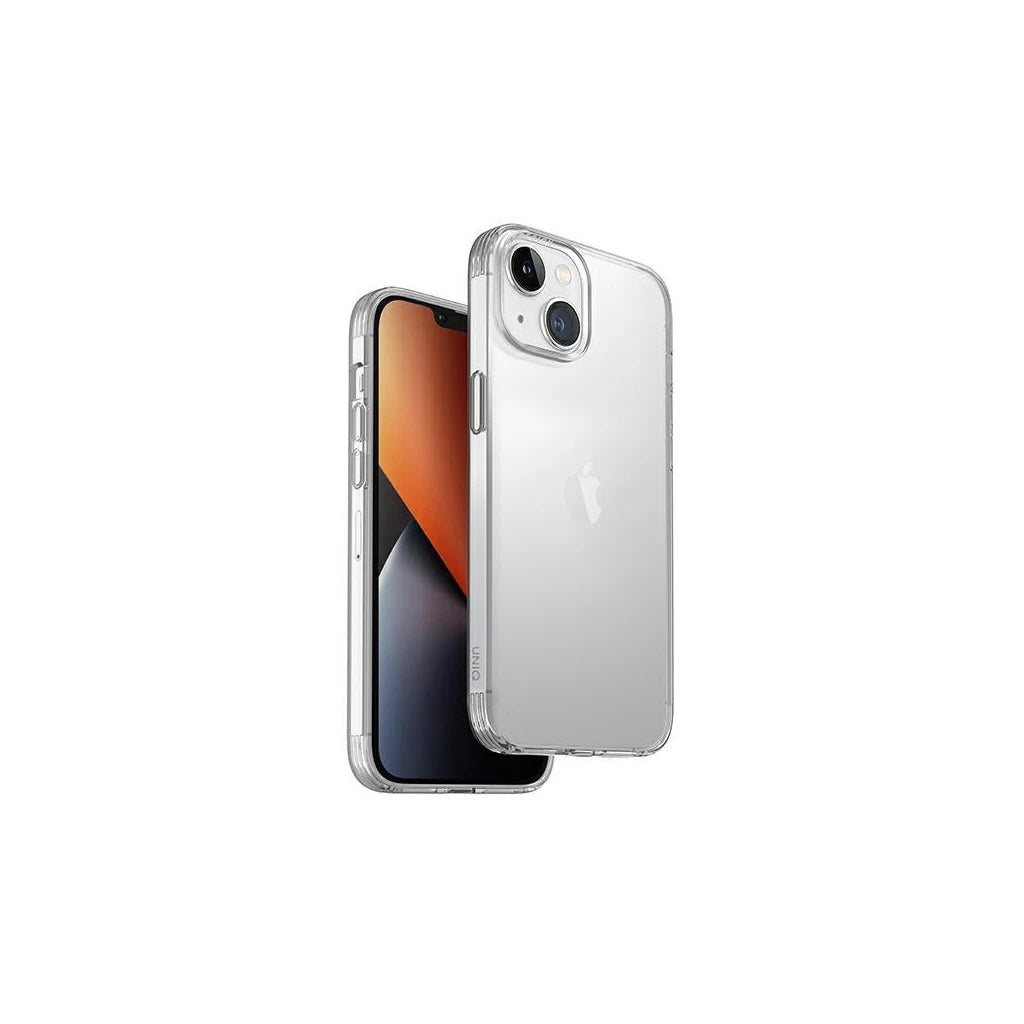 UNIQ tok Air Fender iPhone 14 Plus / 15 Plus 6.7" készülékhez bőrszínű átlátszó - iPhone 14 Plus/15Plus tok a Domshop kínálatából