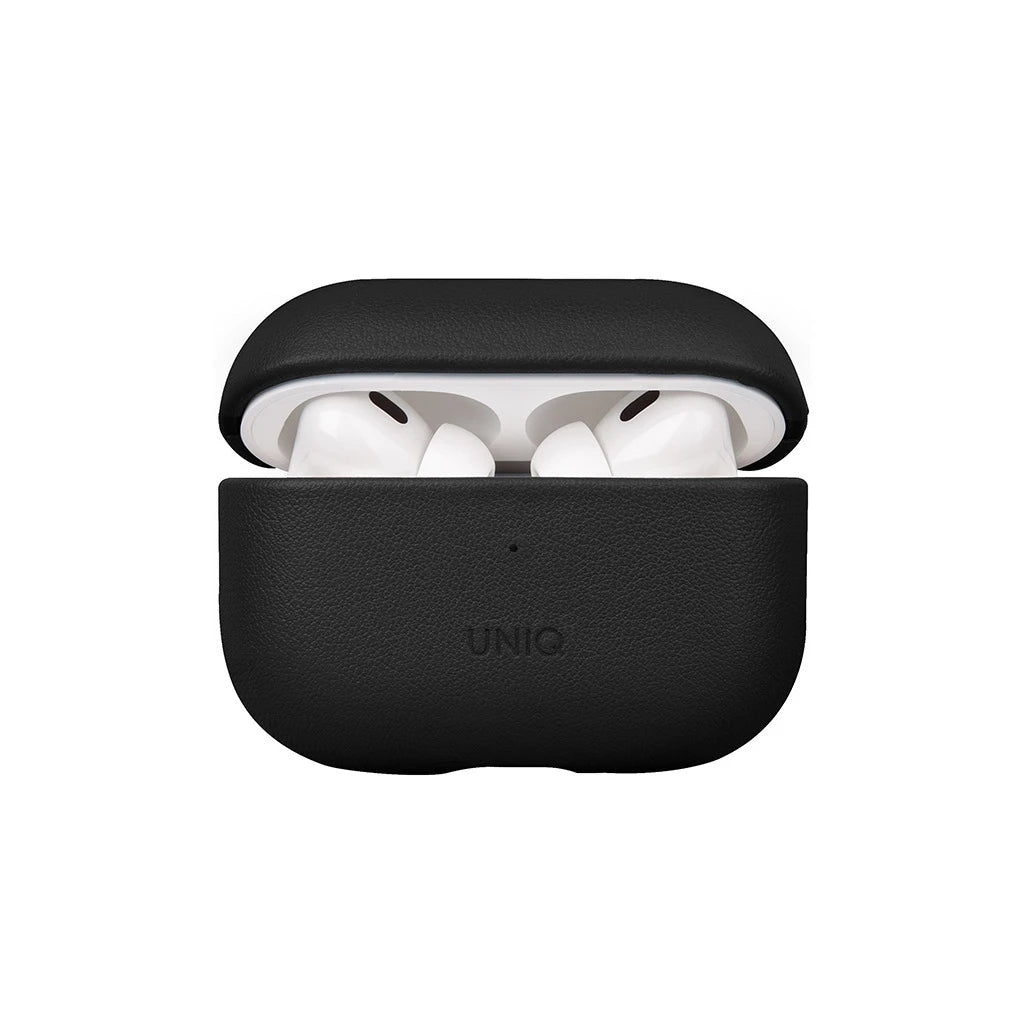 UNIQ tok Terra AirPods Pro 2 gen. készülékhez Genuine Leather (2022/2023) dallas fekete - AirPods Pro 2 tok a Domshop kínálatából