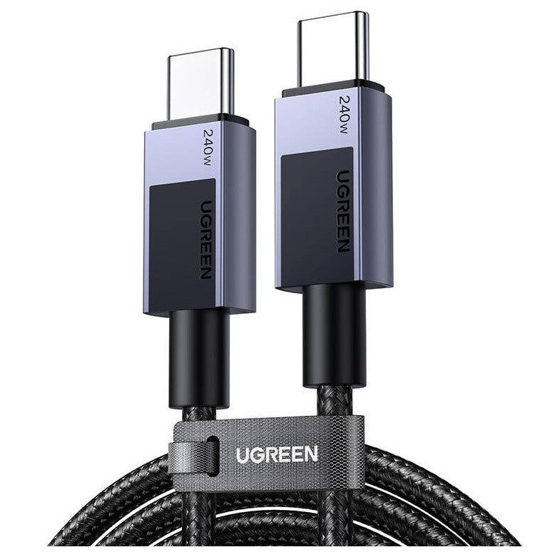 Ugreen L513 USB-C-USB-C töltő- és adatkábel, PD, 2m, fekete - USB-C kábel a Domshop kínálatából