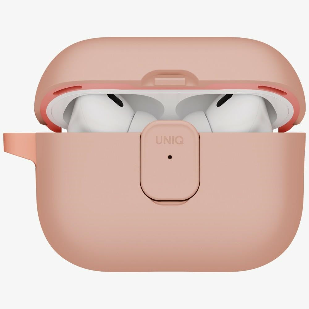 Uniq Clyde Apple AirPods Pro 3 tok karabinerrel, rózsaszín - AirPods Pro 3 tok a Domshop kínálatából