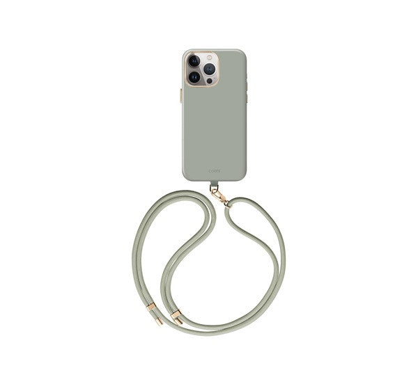 Uniq Coehl Creme Apple iPhone 15 Pro Magsafe kombatibilis tok, sage / sötétzöld - iPhone 15 Pro tok a Domshop kínálatából