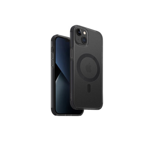 Uniq Combat Apple iPhone 14 Plus, MagSafe szilikon tok, szürke - iPhone 14 Plus tok a Domshop kínálatából