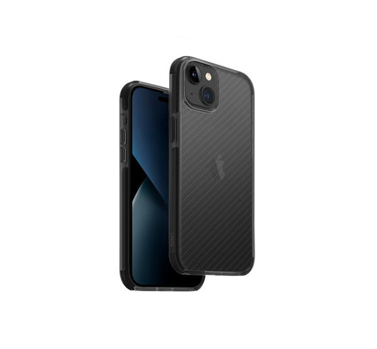 Uniq Combat Aramid Apple iPhone 14 Plus, szilikon tok, fekete - iPhone 14 Plus tok a Domshop kínálatából