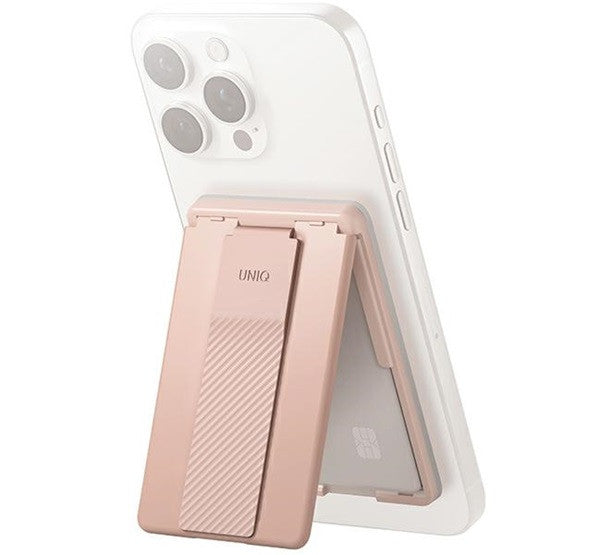 Uniq Heldro ID mágneses kártyatartó szíjjal, rózsaszín - MagSafe tárca a Domshop kínálatából