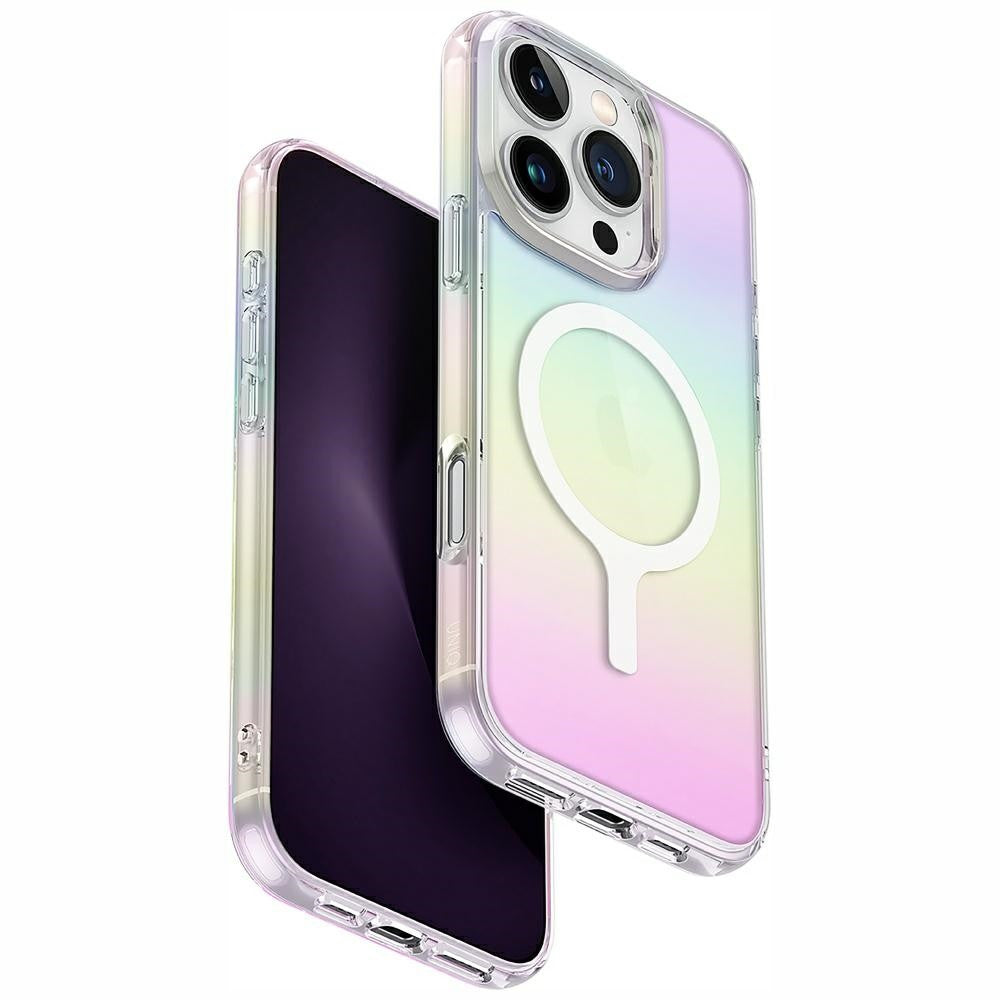 Uniq Hybrid Iridescia iPhone 16 Pro Max Magsafe tok, színes (holographic) - iPhone 16 Pro Max tok a Domshop kínálatából