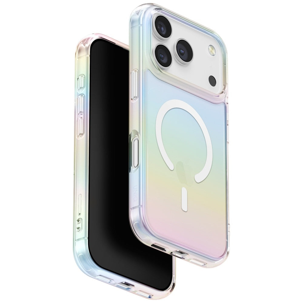 Uniq Iridescia Magclick Apple iPhone 17 Pro Max MagSafe tok, Holo Quartz - iPhone 17 Pro Max tok a Domshop kínálatából
