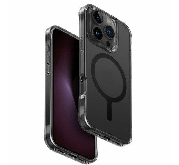Uniq Lifepro Extreme Apple iPhone 16 Pro Max Magsafe szilikon tok, fekete/átlátszó - iPhone 16 Pro Max tok a Domshop kínálatából