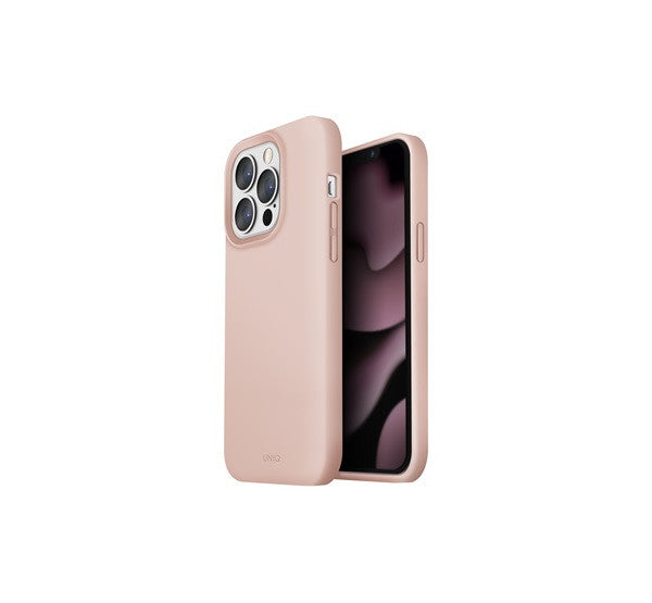 Uniq Lino Apple iPhone 13 Pro, szilikon tok, rózsaszín - iPhone 13 Pro tok a Domshop kínálatából
