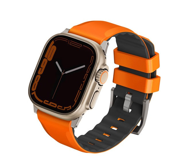 Uniq Linus Airosoft Apple Watch 42/44/45/49mm szilikon szíj, narancs - Apple Watch Szilikon Szíjak a Domshop kínálatából