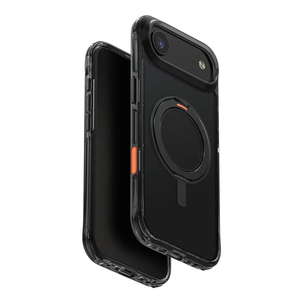 Uniq Swivix Apple iPhone Air (2025) tok 360 fokban állítható kitámasztóval, fekete - iPhone 17 Air tok a Domshop kínálatából