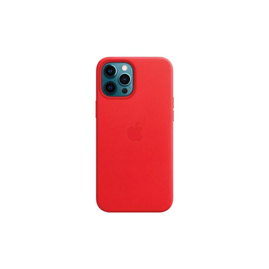 Apple MHKJ3ZE/A iPhone 12 Pro Max 6,7" készülékhez MageSafe bőr tok, piros
