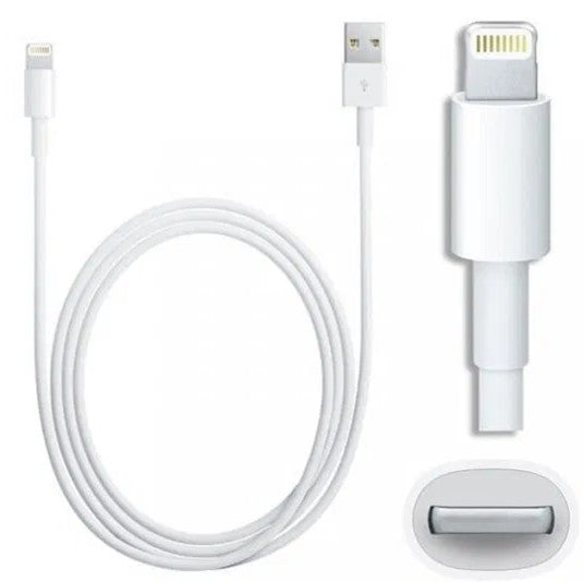 Apple USB-A-Lightning kábel, 1m, fehér. csomagolás nélkül (BULK) -  Lightning kábel a Domshop kínálatából